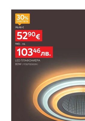 novel LED ПЛАФОНИЕРА 80W