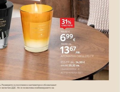 АРОМАТНА СВЕЩ 270 ГР.