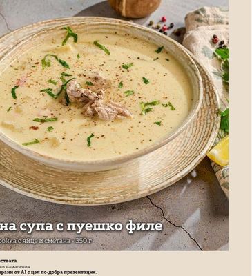 Домашна супа с пуешко филе