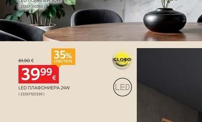 GLOBO LED ПЛАФОНИЕРА 24W
