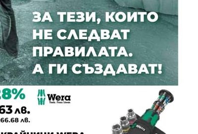 ОТВЕРТКА С НАКРАЙНИЦИ WERA ZYKLOP POCKET SET 1/4" 8.0-13MM 18 ЧАСТИ