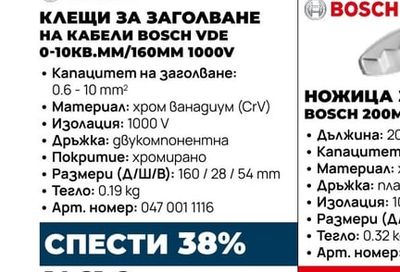 BOSCH КЛЕЩИ РЕЗАЧКИ