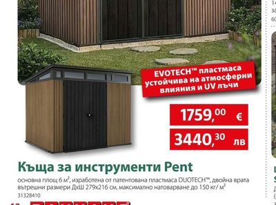 KETER Къща за инструменти Pent