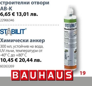 STABILIT Химически анкер