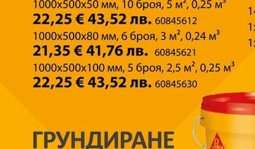 Sikatherm Топлоизолационни плочи Sikatherm EPS 80
