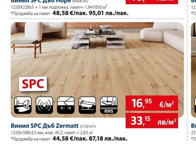 Винил SPC Дъб Zermatt