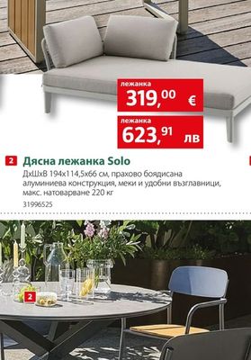 sunfun Дясна лежанка Solo