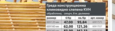 HASSLACHER NORICA TIMBER Греда конструкционна клиновидно слепена KVH