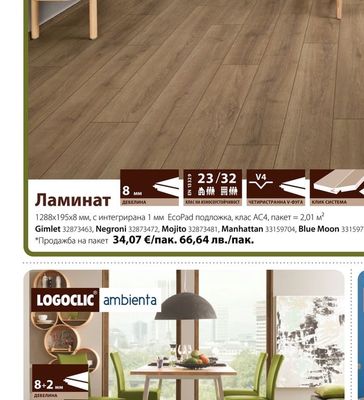 LOGOCLIC vinto Ламинат