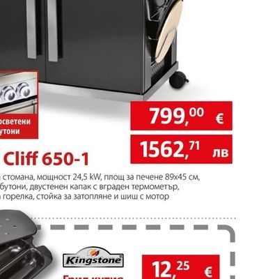 Kingstone Газов грил Cliff 650-1