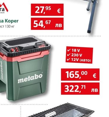 metabo Хладилна чанта KB 18 BL Solo