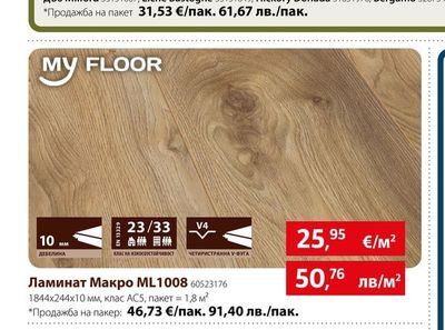 MY FLOOR Ламинат Макро ML1008