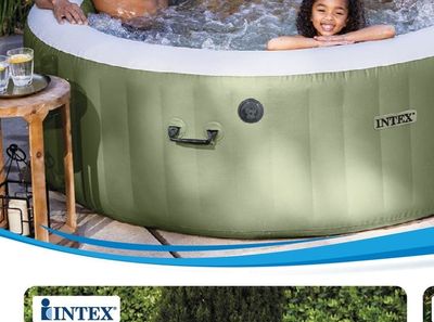 INTEX Надуваемо джакузи PureSpa Olive