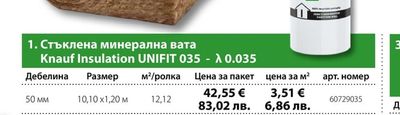 Knauf Insulation UNIFIT 035