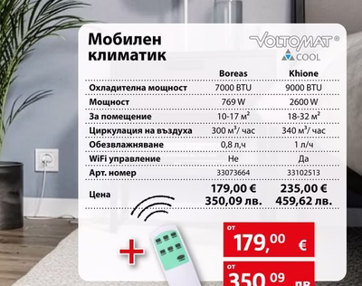 VOLTOMAT ACOOL Мобилен климатик Khione