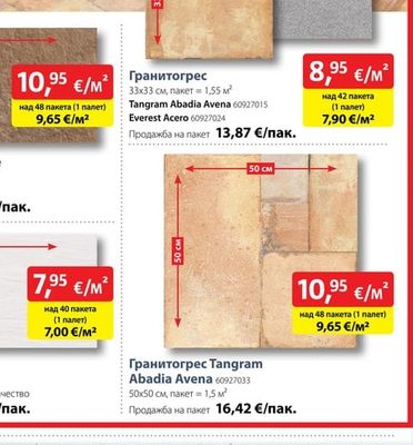 Гранитогрес Tangram Abadia Avena