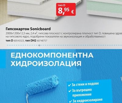 Гипсокартон Sonicboard