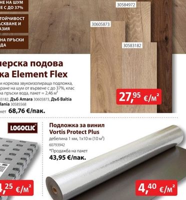 Дизайнерска подова настилка Element Flex