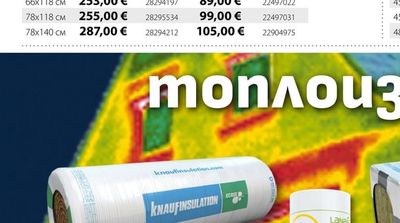 Knauf Insulation Стъклена минерална вата UNIFIT 035