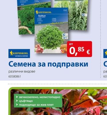 KIEPENKERL Семена за подправки