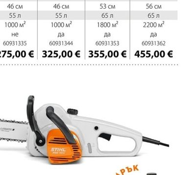 STIHL Електрически верижен трион MSE 141