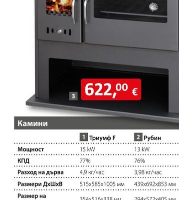 Камина с фурна