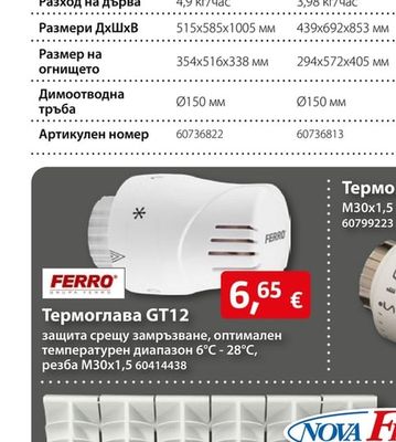 FERRO Термоглава GT12