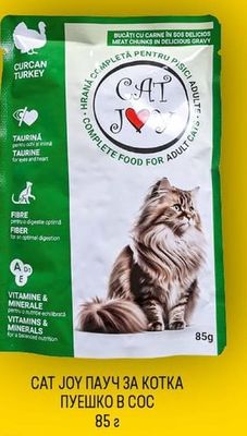 CAT JOY ПАУЧ ЗА КОТКА ПУЕШКО В СОС