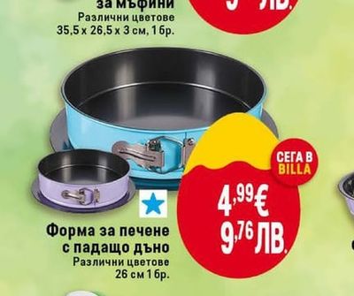 Форма за печене с падащо дъно