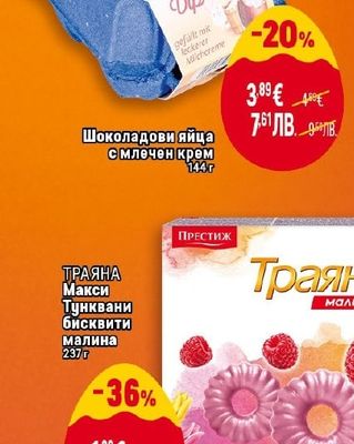 Шоколадови яйца с млечен крем
