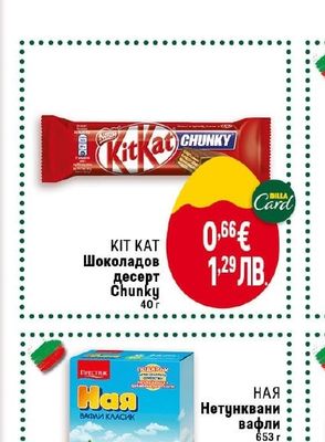 KIT KAT Шоколадов десерт Chunky