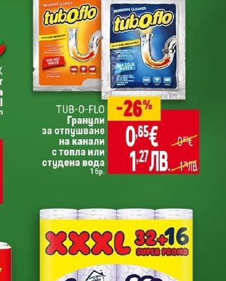 TUB-O-FLO Гранули за отпушване на канали