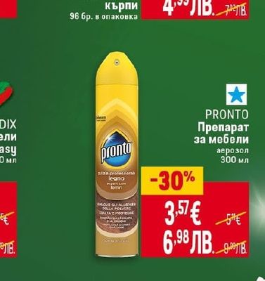PRONTO Препарат за мебели аерозол