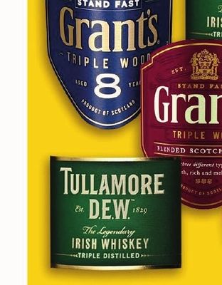 GRANT'S и TULLAMORE DEW Уискита с марка GRANT'S и TULLAMORE DEW