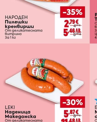 НАРОДЕН Пилешки кренвирши