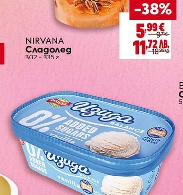 NIRVANA Сладолед Pralines & Cream