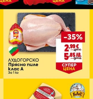 ЛУДОГОРСКО Прясно пиле клас А