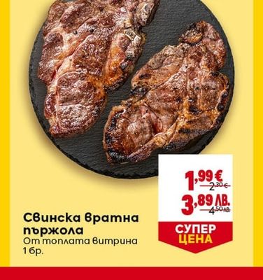 Свинска вратна пържола