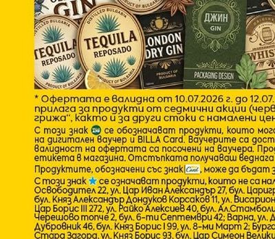 Джин, ром, текила и анасонови напитки