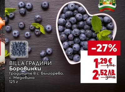 BILLA ГРАДИНИ Боровинки