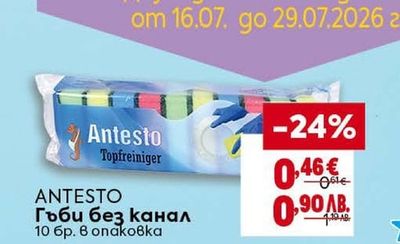ANTESTO Гъби без канал