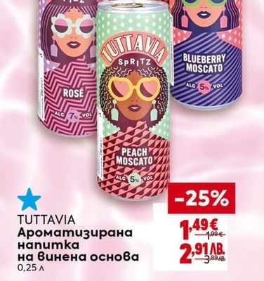 TUTTAVIA Ароматизирана напитка на винена основа