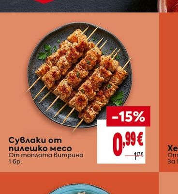 Сувлаки от пилешко месо