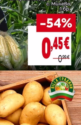 BILLA ГРАДИНИ Сладка царевица
