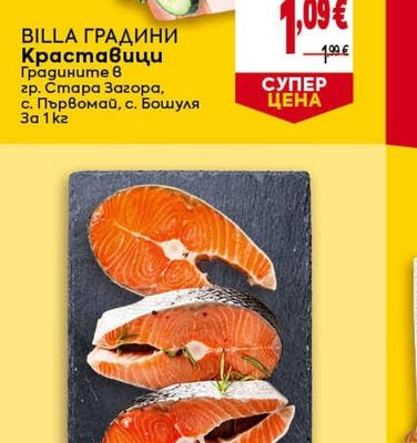 BILLA ГРАДИНИ Краставици