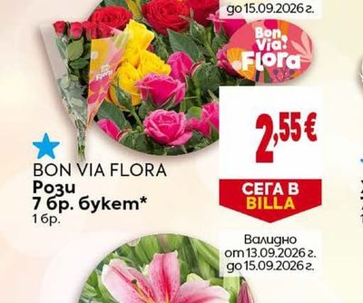 BON VIA FLORA Рози