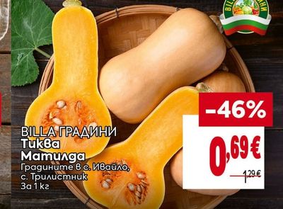 BILLA ГРАДИНИ Тиква Матилда