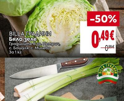BILLA ГРАДИНИ Праз лук