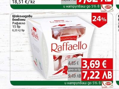 Raffaello Шоколадови бонбони Рафаело