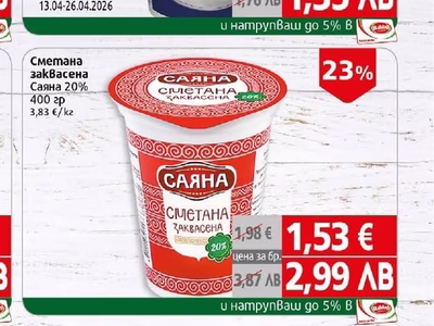 Саяна Сметана заквасена Саяна 20%